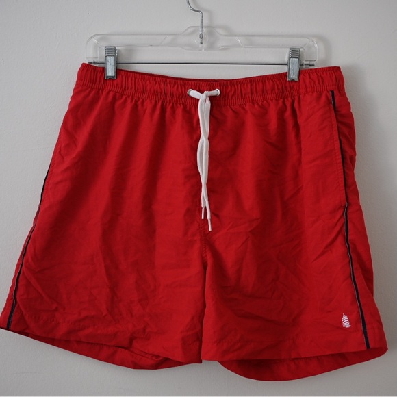 Nautica Other - Nautica Men’s Swim Trunks XL in Bold Red with Drawstring & Lining